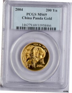 アンティークコイン NGC PCGS 2004年 中国 元 オンス ゴールド パンダ MS 69- show original title