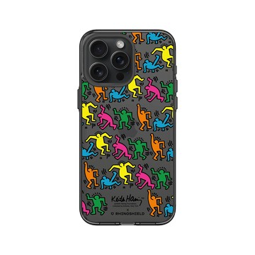 iPhone 15 Pro Max Clear 酷墨灰 - Keith Haring - 跳舞的人