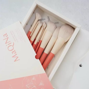 現貨✨ 12支假日化妝刷套裝眼影刷 仿生毛散粉腮紅高光刷子