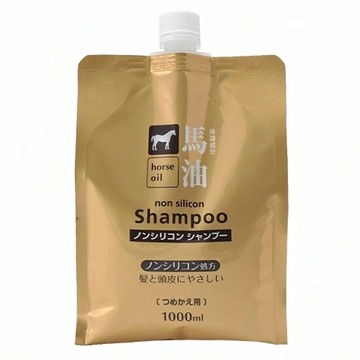 KUMANO 熊野油脂 馬油洗髮精補充包  1L  1包