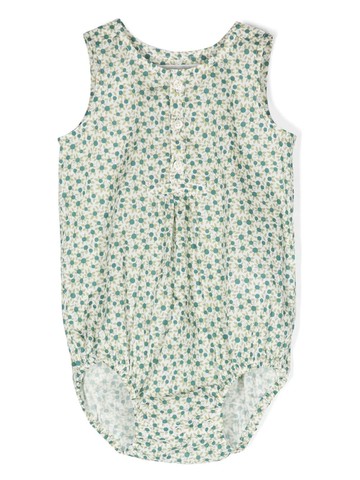 Bonpoint - floral-print cotton body - kids - Cotton - 1 - White