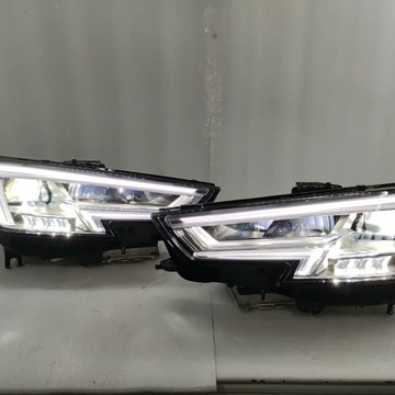 奧迪a4 b10 LED大燈總成原廠升級高配LED大燈原裝大燈