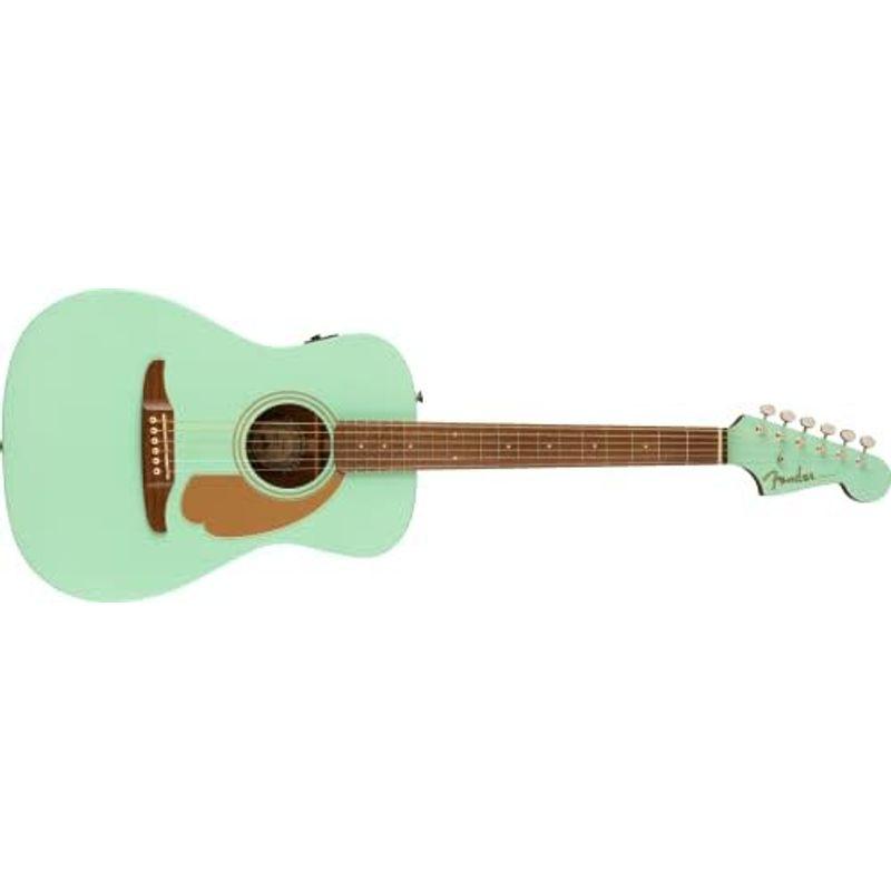 アコースティックギター Fender フェンダー エレアコ FSR Malibu Player, Walnut Fingerboard, Surf Green ソフ