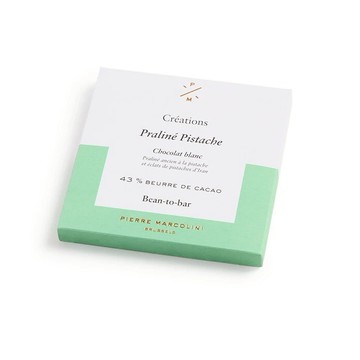 Pierre Marcolini 二次方系列 開心果白可可（加贈品牌提袋）