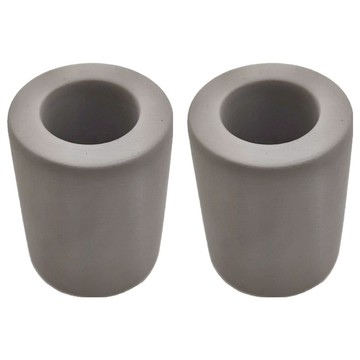 暖&和家居 陶瓷牙刷架 3x4cm 內徑1.8cm  灰色  2個