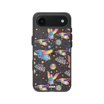iPhone Air Clear (相機按鈕) 酷墨灰 - 迪士尼-經典系列 Disney Classics - 小飛象 Dumbo - Retro Pattern