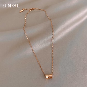 鈦鋼小蠻腰項鏈女ins潮冷淡風鎖骨頸鏈輕奢小眾設計感配飾品