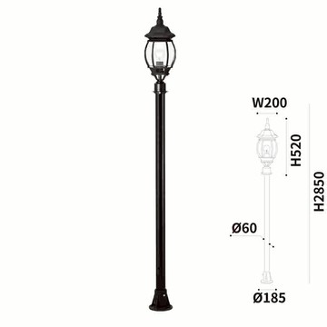 285CM景觀路燈 L10-50-1542