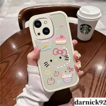 蛋糕猫手機殼iPhone16Pro Max保護適用蘋果i15 14 13 12 11PRO X小羊皮防摔殼