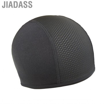 Jiadass Jiadass Zhimu男女賽透氣汗頭盔襯裡寬敞的襯墊循環帽（黑色）