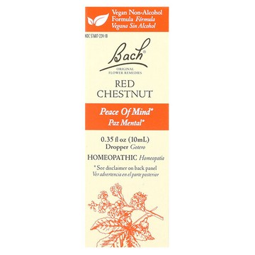 Bach, 原花調理，紅慄，0.35 液量盎司（10 毫升）