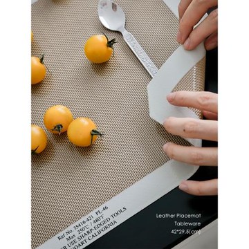 若奈 一對丹麥餐墊！透明皮革California系列防水防油亞麻感餐桌