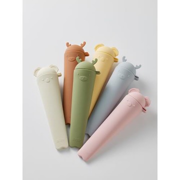 米立風物硅膠冰棒雪糕模具家用卡通帶蓋自制冰糕冰棍冰淇淋神器