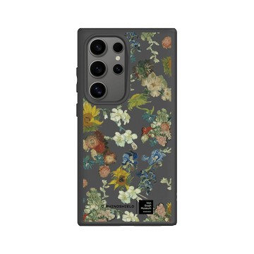 Galaxy S24 Ultra SolidSuit 黑 - Van Gogh Museum - Vincent 的花朵-50週年紀念款 透明
