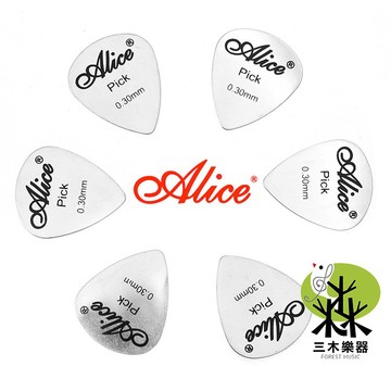 【買5送1】ALICE AP-S 金屬彈片 匹克 0.3mm 撥片 吉他 貝斯 烏克麗麗 PICK 不鏽鋼
