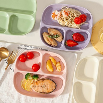 Homely Zakka 北歐風長橢圓型陶瓷分隔餐盤/211餐盤_4色一組