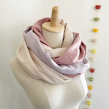 櫻花/春天色 母親節推薦 Patchworks 裸色 3色混裝 採用優質日本紗布 桃色/粉紅/薰衣草色