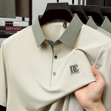 冰絲polo衫短袖POLO 短袖 胸口DC  男生上衣 短袖上衣 短袖POLO 2642