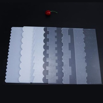 6件套亞克力透明刮板烘焙工具刮刀蛋糕奶油面糊抹涂裝飾用具