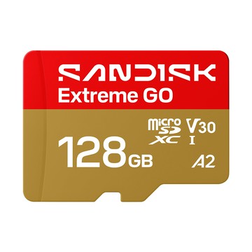 【SanDisk】Extreme GO 128G microSDXC A2 U3 UHS-I V30 4K 記憶卡