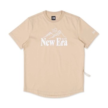 NEW ERA 男女 短袖上衣 MOUNTAIN LOGO NEW ERA 燕麥奶 NE13957269
