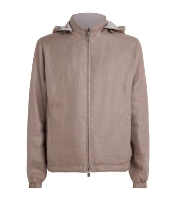 Corneliani Linen-Nylon Reversible Jacket