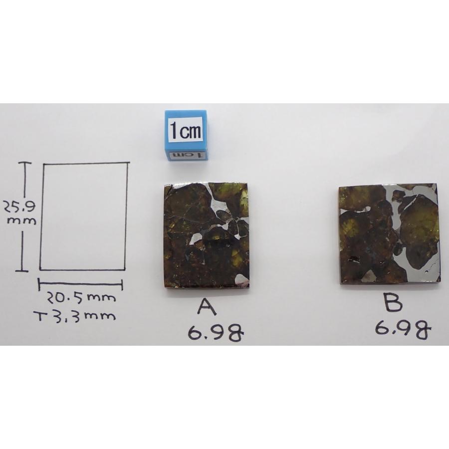 イミラック・パラサイト  6.9g　1個　石鉄隕石 Imilac Pallasite Meteorite