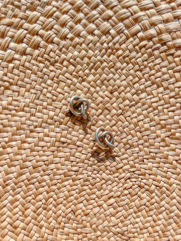 【客製化禮物】純銀 繩結耳釘