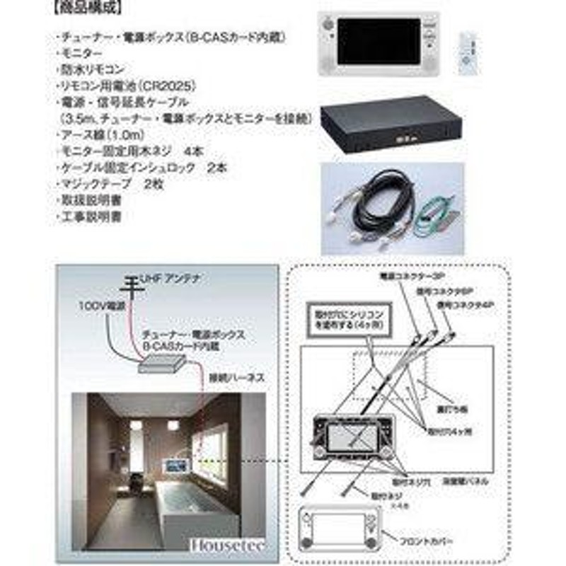 未使用品】WATEX ワーテックス 防水デジタルテレビ ７型 浴室 風呂