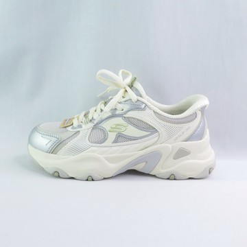 Skechers 150526OWGR 女休閒鞋 D LITES 老爹鞋 厚底 瞬穿 米銀灰【iSport愛運動】
