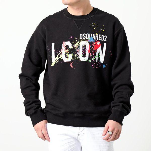 DSQUARED2 ディースクエアード トレーナー Icon Splatter Sweat