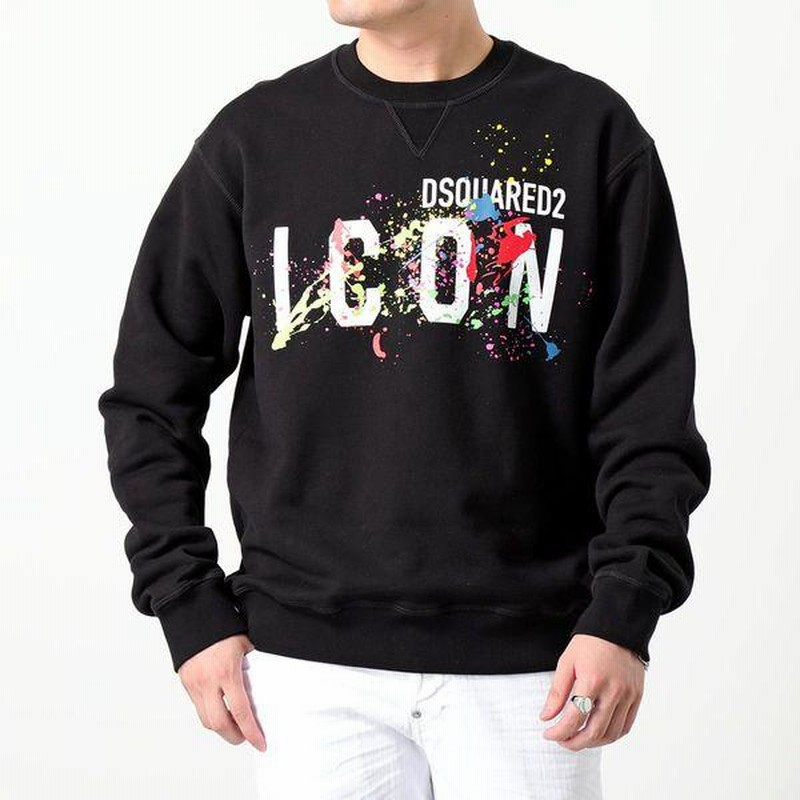 DSQUARED2 ディースクエアード トレーナー Icon Splatter Sweat 