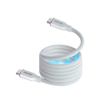 Gigastone 60W USB-C to USB-C磁吸快充傳輸線1M CC-7802W(iPhone17/三星手機/筆電/平板快充線)