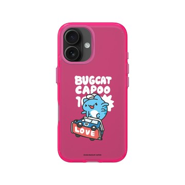 iPhone 16 Clear 粉漾桃 - 貓貓蟲咖波 Bugcat Capoo - 10th 滑板咖波