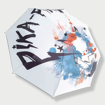 手繪皮卡丘折疊防曬晴雨兩用自動傘