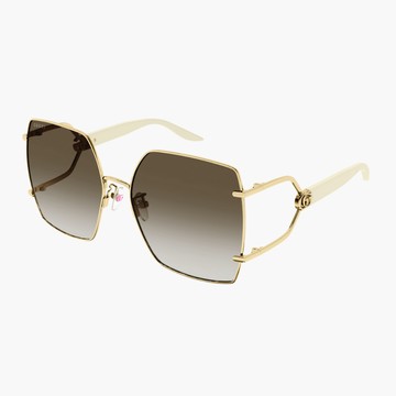 【GUCCI】蝶型金屬太陽眼鏡(GG1564SA-003 FORK系列)