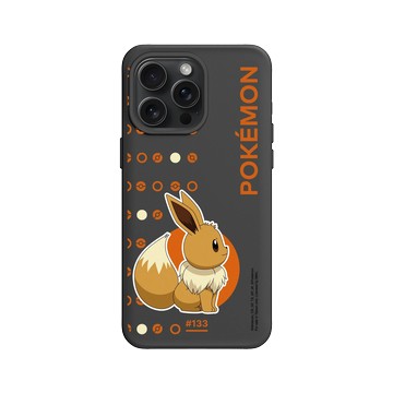 iPhone 15 Pro Max SolidX 黑 - 寶可夢 Pokemon - 印花系列-伊布