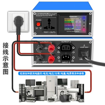 炬為AT2630數字功率計電壓表高精度智能排插電量電參數功率測試儀