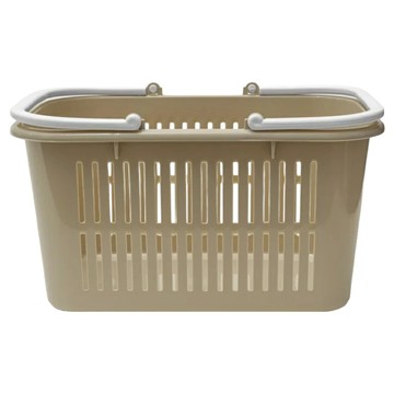 GINI HOMEWARE 多功能野餐方形提籃 奶茶色 L30xW20.2xH16cm MIT台灣設計製造  1個