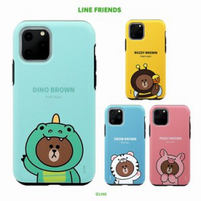 Iphone11 Pro ケース Iphone11 ケース Iphone11 Pro Max ケース Iphone Xs X ケース カバー Line Friends Jungle Brown Dual Guard ライ 通販 Lineポイント最大get Lineショッピング