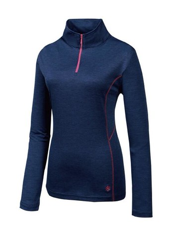 【【蘋果戶外】】山林 41P02-80 寶藍 Mountneer 女 排汗長袖上衣 半門襟 抗UV 吸濕排汗 透氣 快乾 春夏