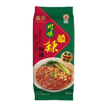 【龍廚】川味酸辣粉絲380g 勁辣鮮香 4分鐘上桌 快速料理 無添加防腐劑 (內含4入)