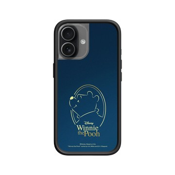 iPhone 17 Mod NX -邊框背蓋組合 (相機按鈕) 黑 - 迪士尼-小熊維尼 Disney Winnie The Pooh - 時尚線條款