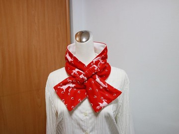 麋鹿 可調式短圍巾.scarf 保暖圍脖 雙面雙色大人.小孩均適