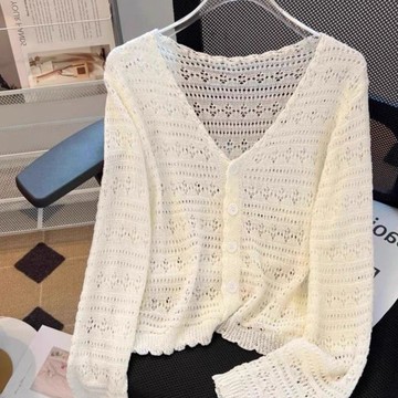 【台灣现貨】短褲開衫外套 女生針織衫 夏天薄款開衫 女生防曬衣 外搭開衫 鏤空針織衫 百搭開衫外套 防曬衣女 防曬披肩