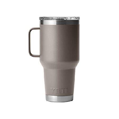 YETI Rambler 30 oz Travel Mug, Stainless Steel, Vacuum Insulated with Stronghold Lid, Sharptail Taupe並行輸入品