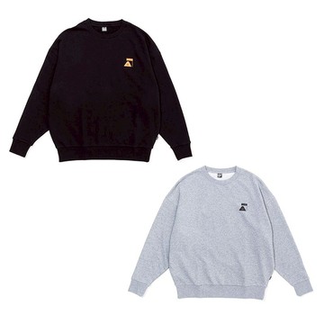 日本限定 13oz -SUMMIT CREW /厚寬版大學TEE /休閒上衣 (共2色) 淺灰色－Ｌ號