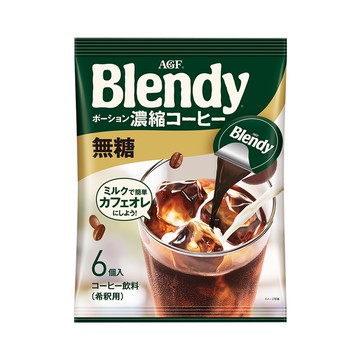 味之素 AGF 混合藥水濃縮咖啡不加糖 6 件