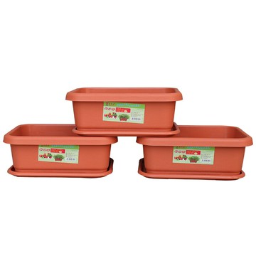 陽臺種菜神器長方形塑料樹脂長條花盆栽種植箱草莓蔬菜多肉專用槽【HZ73828】