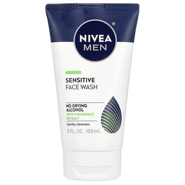 Nivea, 男性，敏感洗面奶，5 液量盎司（150 毫升）
